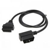 LUD OBD-II OBD2 16Pin Male to Female Extension Cable Diagnostic Extender 100cm