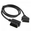 LUD OBD-II OBD2 16Pin Male to Female Extension Cable Diagnostic Extender 100cm