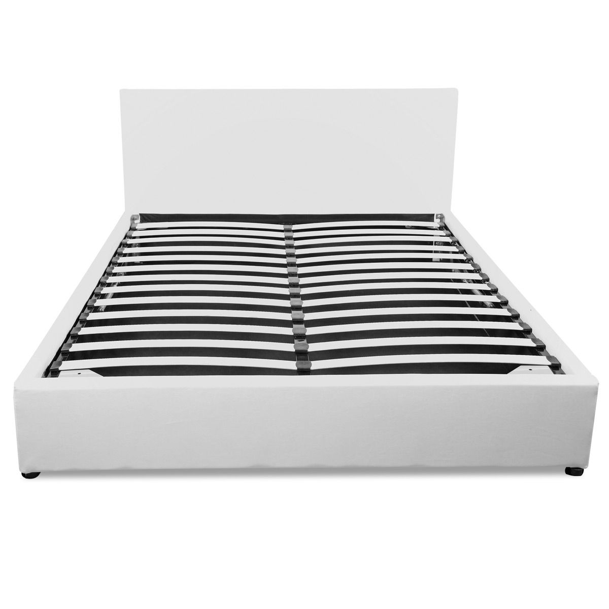 White Gas Lift Storage Bed Queen Crazy Sales