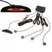 Car LED Parking Reverse Backup Radar System with Backlight Display + 4 Sensors Grey