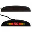 Car LED Parking Reverse Backup Radar System with Backlight Display + 4 Sensors Grey