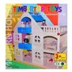 Wooden Modern Dolls House with Dolls