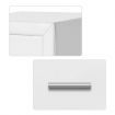 White PU Leather Bedside Tables