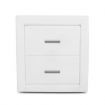 White PU Leather Bedside Tables