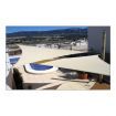 Shade Sail Knit HDPE 3X3X3m Rope1.5m Triangle - Blue