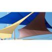 Shade Sail Knit HDPE 3X3X3m Rope1.5m Triangle - Blue