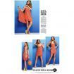 Magic Beach Bath Towel Skirt orange