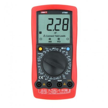 UNI-T UT58D Modern Manual Range Digital Multimeters w/ Inductance test