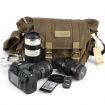 Caden Canvas DSLR SLR Camera Messenger Shoulder Case Bag For Canon Nikon Sony