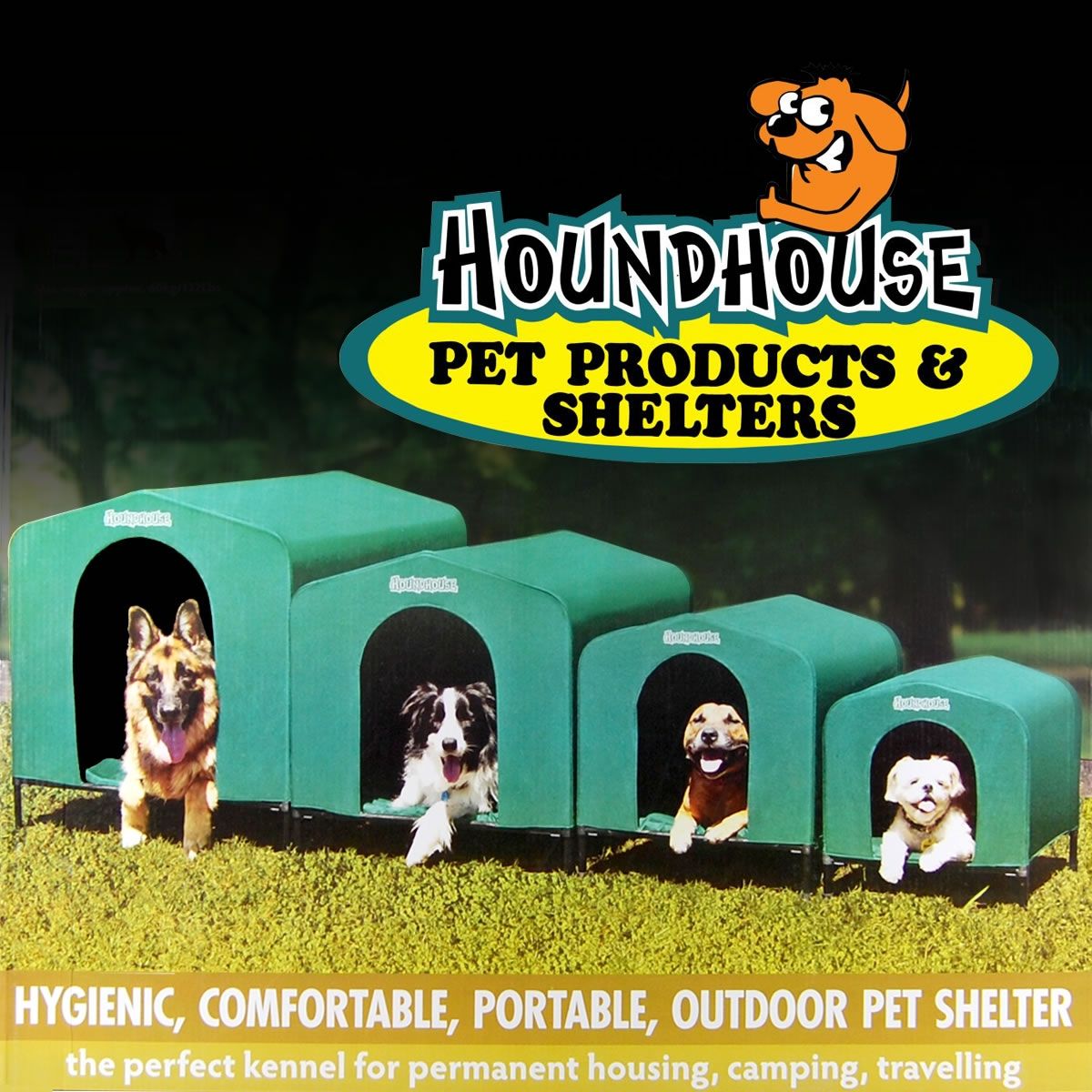 HoundHouse Canvas P???Dog Kennel Green Large Crazy Sales