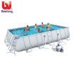 Bestway Above Ground Rectangular Swimming Pool w Steel Pro Frame & Sand Filter Pump 671 x 366 x 132cm