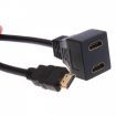 30CM HDMI Male to 2 HDMI Female Y Splitter Adapter Cable for Plasma Digital TV LCD