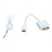 1080P HDMI Male to VGA Female Adapter Cable Video Converter with Audio Output 15cm