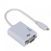 1080P Micro HDMI Male to VGA Female Cable Video Converter Adapter HD Conversion Cable with Audio Output