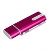 V03 Mini Digital Audio Voice Recorder Dictaphone USB Flash Drive MP3 Player with Clip- Red (8GB)