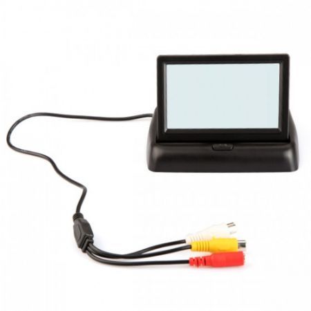 4.3 inch Foldable TFT Color LCD Car Reverse Rearview Security Monitor for Camera DVD VCR
