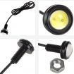 LUD 6pcs 12V 9W 23cm Car Eagle Eye LED Day Running Lights & Screw Energy Saving Reverse Lamp