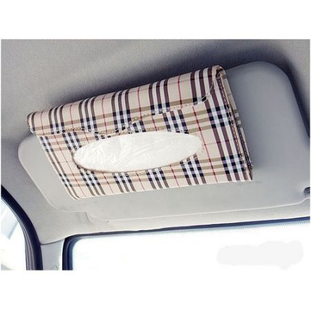 Car Sun Visor Tissue Box Auto Accessories Holder Paper Napkin Clip