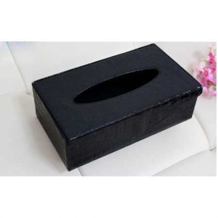 PU Leather Tissue Box Cover Paper Holder Home/Car Decor