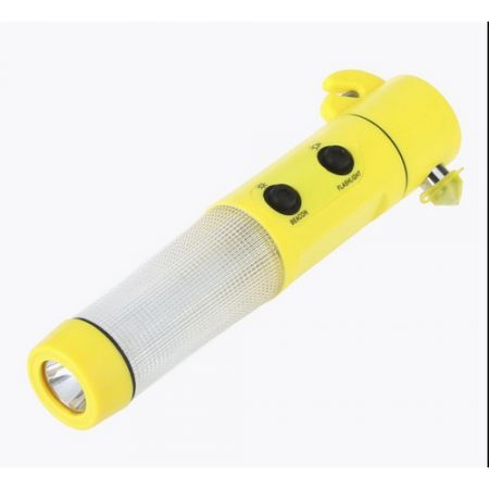 LUD Car Auto LED Torch Flashlight Emergency Safety Hammer Belt Cutter Escape Tools