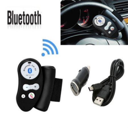 Car Steering Wheel Handsfree Bluetooth+EDR Mp3 Player Speaker Kit For Phone