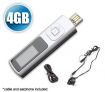 4GB USB Pen Drive MP3 / WMA Multimedia Media Music Audio Player in White