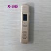 806 1.3&quot; LCD Digital Voice Recorder w/ Built-in Speaker - Gold (8GB)