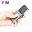 DVR30 1.4&quot; LCD Rechargeable Digital Voice Recorder w/ MP3 Player - Dark Grey (8GB)
