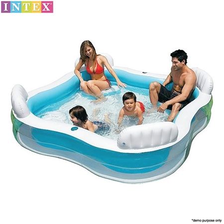 intex inflatable lounge pool