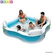 INTEX Deluxe Inflatable Family Swimming Lounge Pool - Blue/White