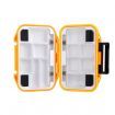 12 Compartments Waterproof Storage Case Fly Fishing Lure Spoon Hook Bait Tackle Box Orange