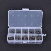 500pcs Fish Jig Hooks with Hole Fishing Tackle Box 3# -12# 10 Sizes Carbon Steel Black