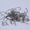 500pcs Fish Jig Hooks with Hole Fishing Tackle Box 3# -12# 10 Sizes Carbon Steel Black