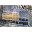 500pcs Fish Jig Hooks with Hole Fishing Tackle Box 3# -12# 10 Sizes Carbon Steel Golden