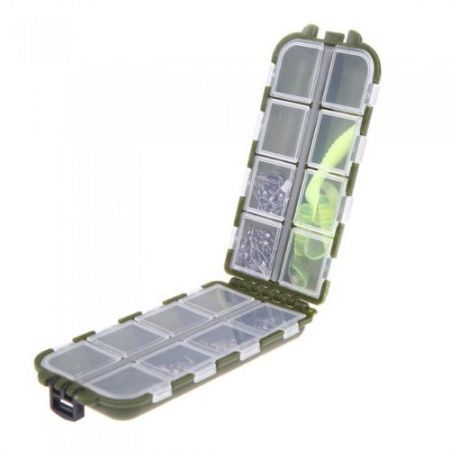 8 Compartments Storage Case Fly Fishing Lure Spoon Hook Bait Tackle Box