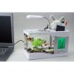 Mini USB LCD Desktop Lamp Right Fish Tank Aquarium LED Clock White