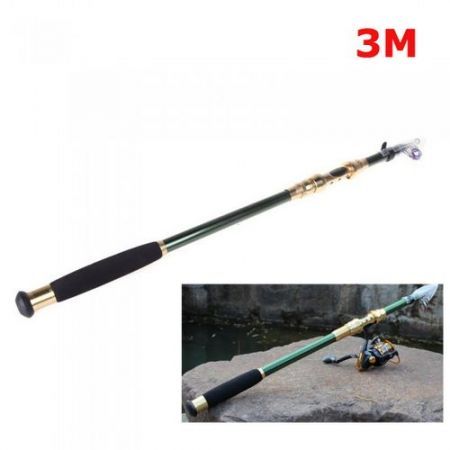 3M 9.84FT Portable Telescope Fishing Rod Travel Spinning Fishing Pole