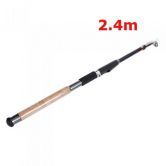 2.4M 7.87FT Portable Telescopic Fishing Rod Travel Spinning Fishing Pole