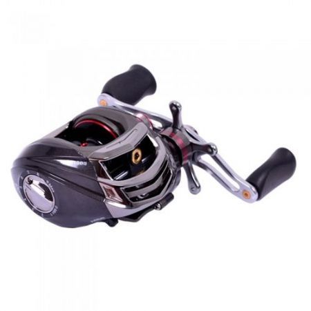 Trulinoya DW1000 11BB 6.3:1 Left Hand Bait Casting Fishing Reel 10Ball Bearings+One-way Clutch Black