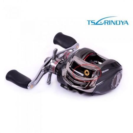 Trulinoya DW1000 11BB 6.3:1 Right Hand Bait Casting Fishing Reel 10Ball Bearings+One-way Clutch Black