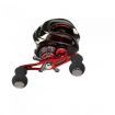 12BB 6.3:1 Left Hand Bait Casting Fishing Reel 10Ball Bearings + One-way Clutch High Speed Red