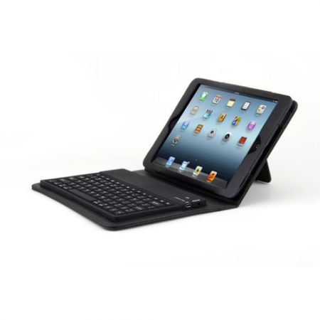 ABS Bluetooth Wireless Keyboard Case Cover Protector Stand For iPad Mini- Black