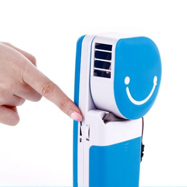 USB Mini Portable Hand Held Air Conditioner Cooler Fan Blue Crazy Sales