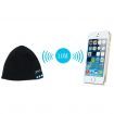 LUD Smart Talking Keep Warm Music Beanie Hat w/ Built-in Wireless Bluetooth Stereo Earphones - Black