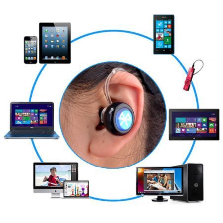 LUD Wireless Stereo Bluetooth In-ear Earphone Headphone for Samsung iPhone Phone PC(Color Random)