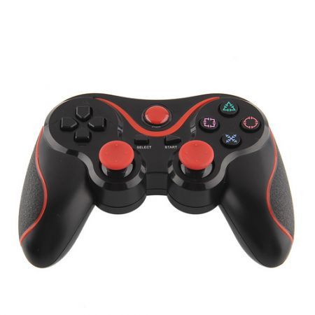 Bluetooth Wireless Joystick Game Controller For PS3 Black+Red