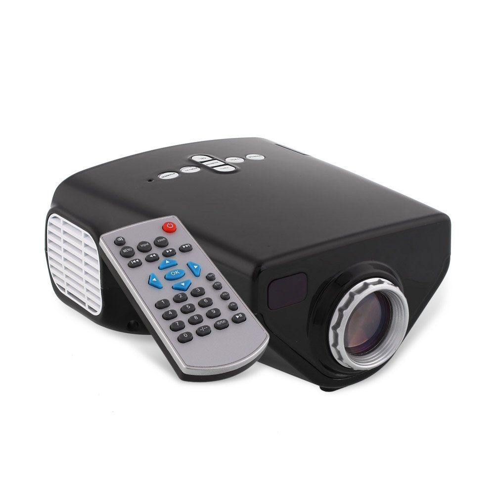 Mini 1080P HD Multimedia LED Projector Home Cinema AV TV VGA USB HDMI TF Video