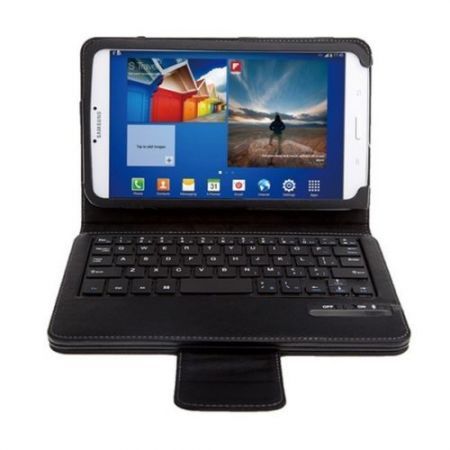 Removable Bluetooth Keyboard Case For Samsung GALAXY Tab 3 8" SM T310 - Black