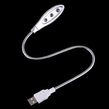 3LED USB Snake Light Lamp for PC and LAPTOP