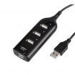 High Speed 4 Port USB 2.0 Multi HUB Splitter PC Laptop Adapter Black